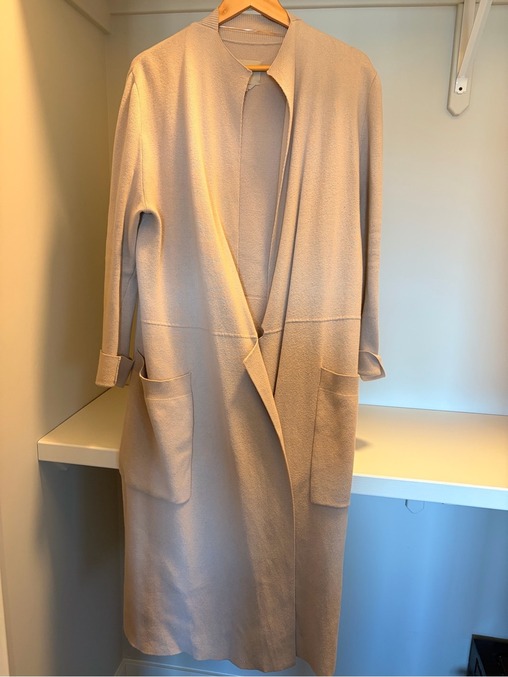 Soia & Kyo Light Beige Long Open Coat
